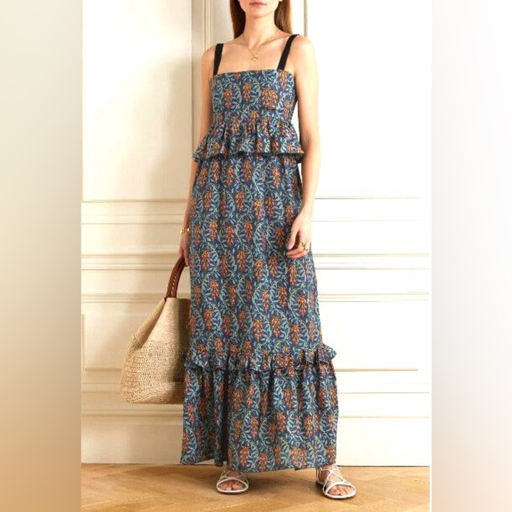 NWT Agua by Agua Bendita Cala Maxi Tiered Dress - Picture 6 of 10